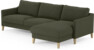 Winston - 3-sits soffa med schäslong, vändbar - Grön