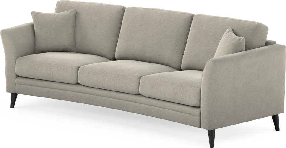 Eden - 3-sits soffa svängd - Brun