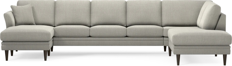 Eden - 3-sits soffa med schäslong vänster och divan höger - Grå