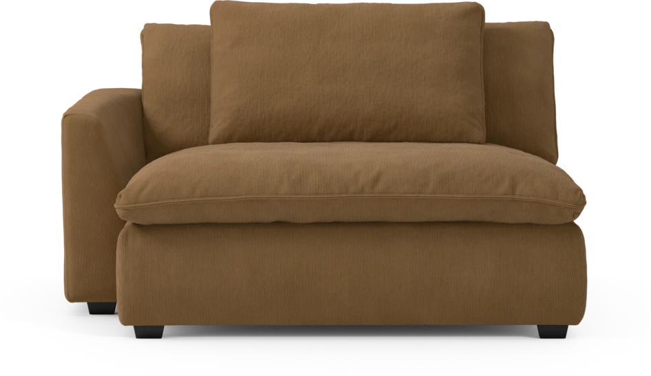 Bellora - Schäslong XL med armstöd vänster - Gul