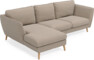 Madison Lux - 2-sits soffa med schäslong vänster - Beige