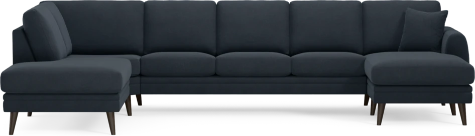 Eden - 3-sits soffa med divan vänster och schäslong höger - Blå