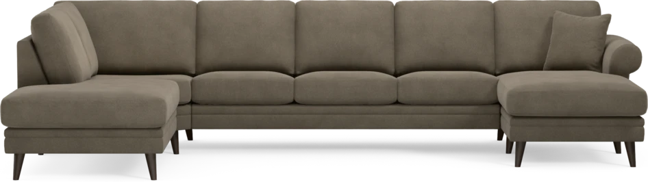 Eden - 3-sits soffa med divan vänster och schäslong höger - Beige