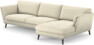 Madison Lux - 3-sits soffa med schäslong höger - Vit