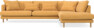 Harper - 3-sits soffa med divan höger - Gul