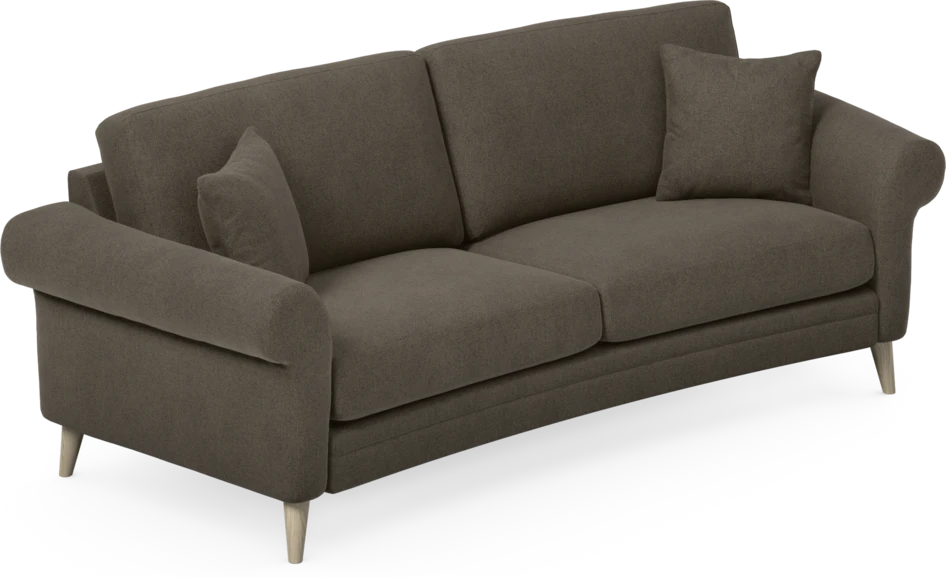 Eden - 2,5-sits soffa svängd - Brun