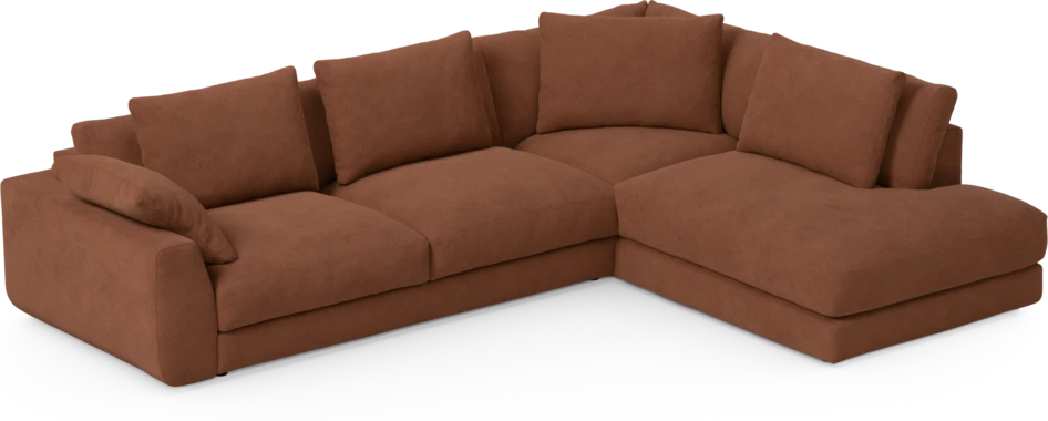 Amie - 3-sits med divan höger - Orange