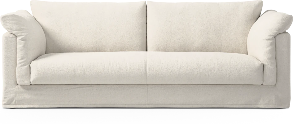 Cherrie Klädsel - Klädsel till 3-sits soffa, hel dyna - Vit