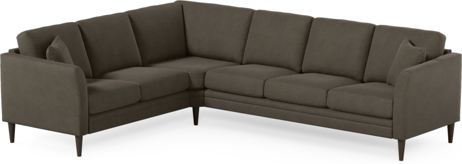 Eden - Hörnsoffa, 2+3-sits - Brun