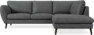 Madison Lux - 2-sits soffa med divan höger - Grå