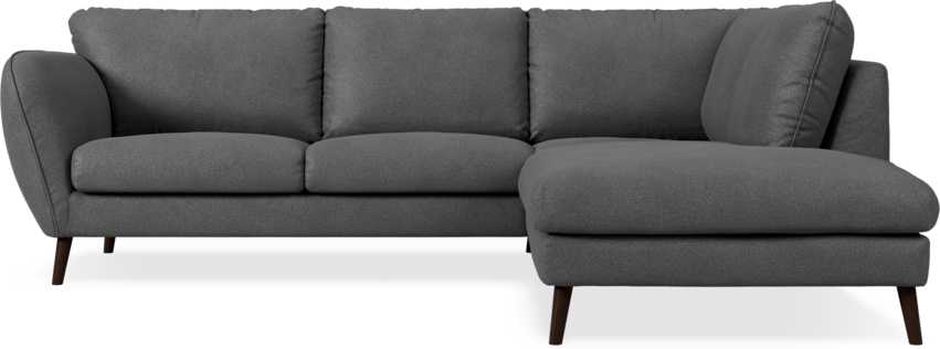 Madison - 2-sits soffa med divan höger - Grå