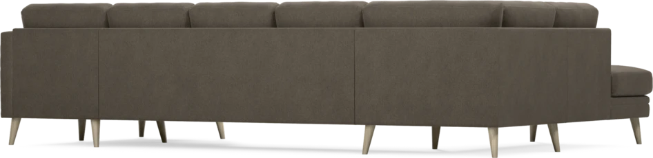Eden - 3-sits soffa med divan vänster och schäslong höger - Brun