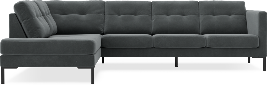 Rio - 3-sits soffa med divan vänster - Grå
