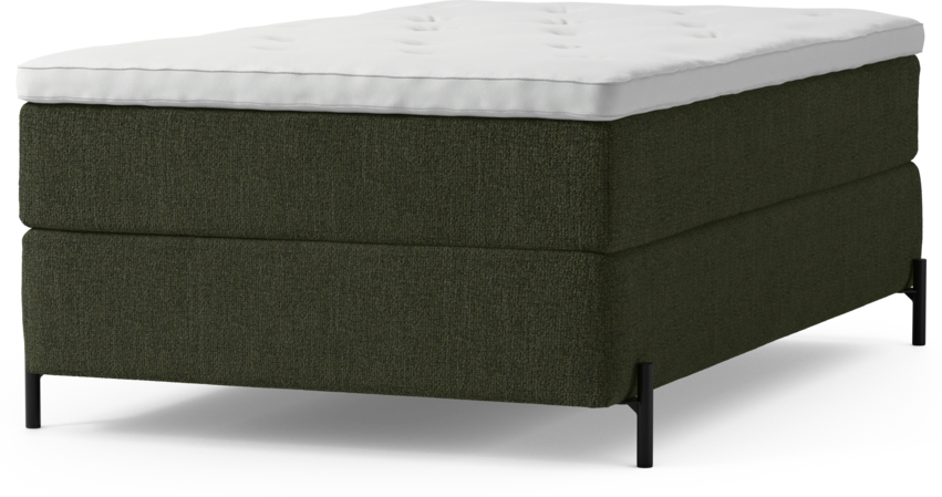 Delux Dream - Kontinentalsäng, enkelsäng 120 cm med bäddmadrass och sängben