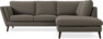 Madison - 2-sits soffa med divan höger - Brun