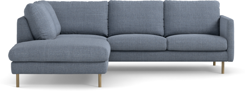 Madison Lux - 2-sits soffa med divan vänster - Blå