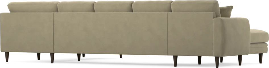 Eden - 3-sits soffa med schäslong vänster och divan höger - Beige