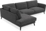 Nellie - 3-sits soffa med divan vänster - Grå