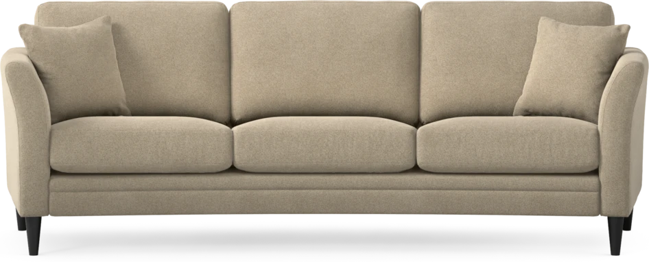 Eden - 3-sits soffa svängd - Beige