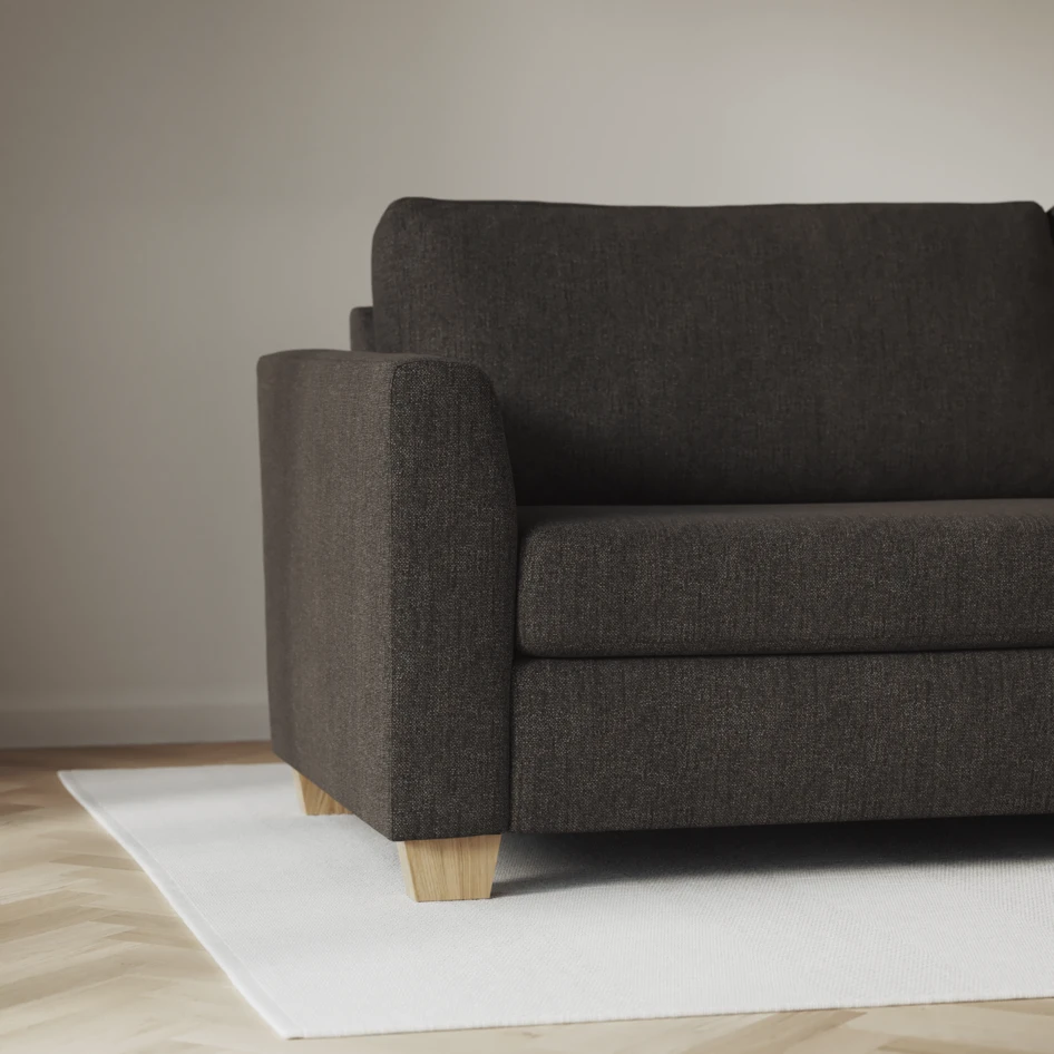 Friday - Hörnsoffa, 2+3-sits - Brun