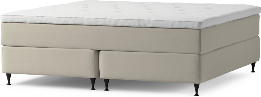 Delux Exclusive - Kontinentalsäng, dubbelsäng med bäddmadrass och sängben