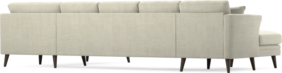 Eden - 3-sits soffa med schäslong vänster och divan höger - Beige