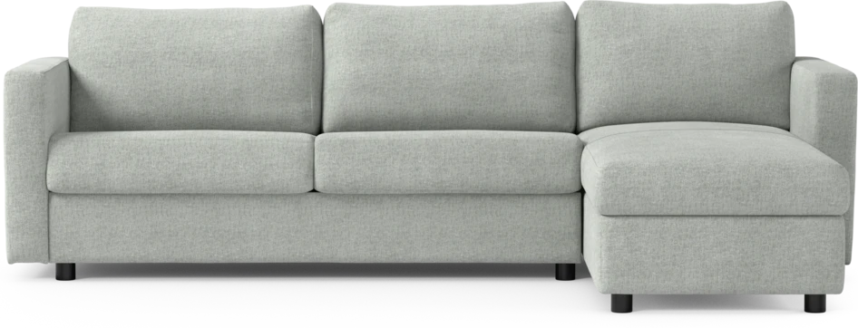 Lindö - Bäddsoffa 2,5-sits med schäslong, vändbar - Grå