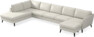 County - 4-sits soffa med divan vänster och schäslong höger - Vit