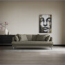 Harper - 3-sits soffa, hel dyna - Beige