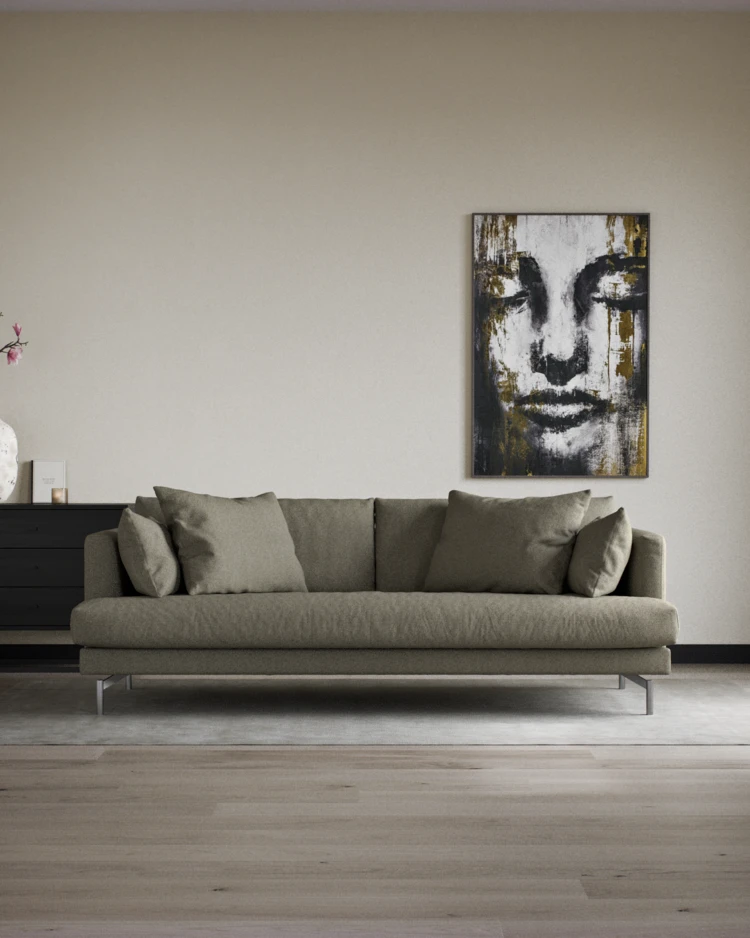 Harper - 3-sits soffa, hel dyna - inspiration