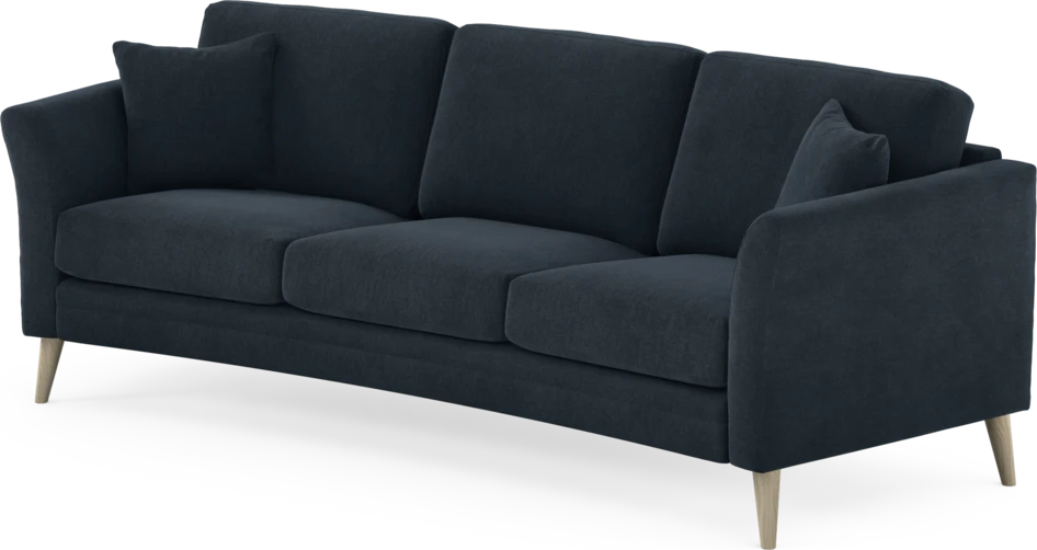 Eden - 3-sits soffa svängd - Blå
