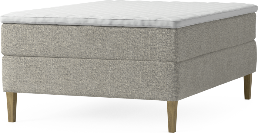 Delux Exclusive - Kontinentalsäng, enkelsäng 140 cm med bäddmadrass och sängben
