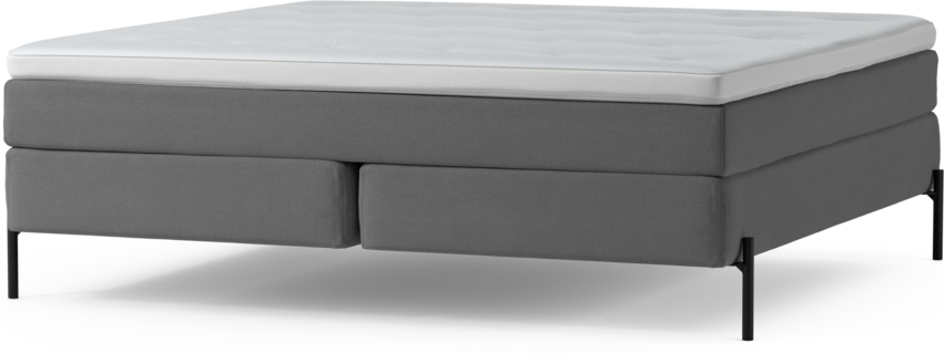 Delux Sense - Kontinentalsäng, dubbelsäng med bäddmadrass och sängben