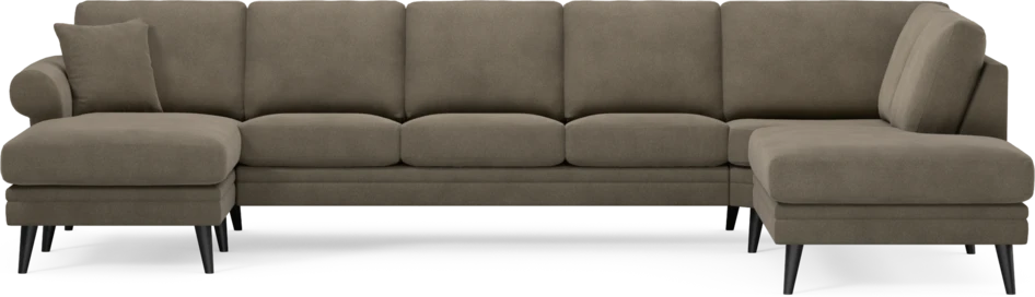 Eden - 3-sits soffa med schäslong vänster och divan höger - Beige