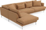 Harper - 3-sits soffa med divan vänster - Gul