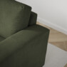 Friday - 2,5-sits soffa med divan vänster - Grön