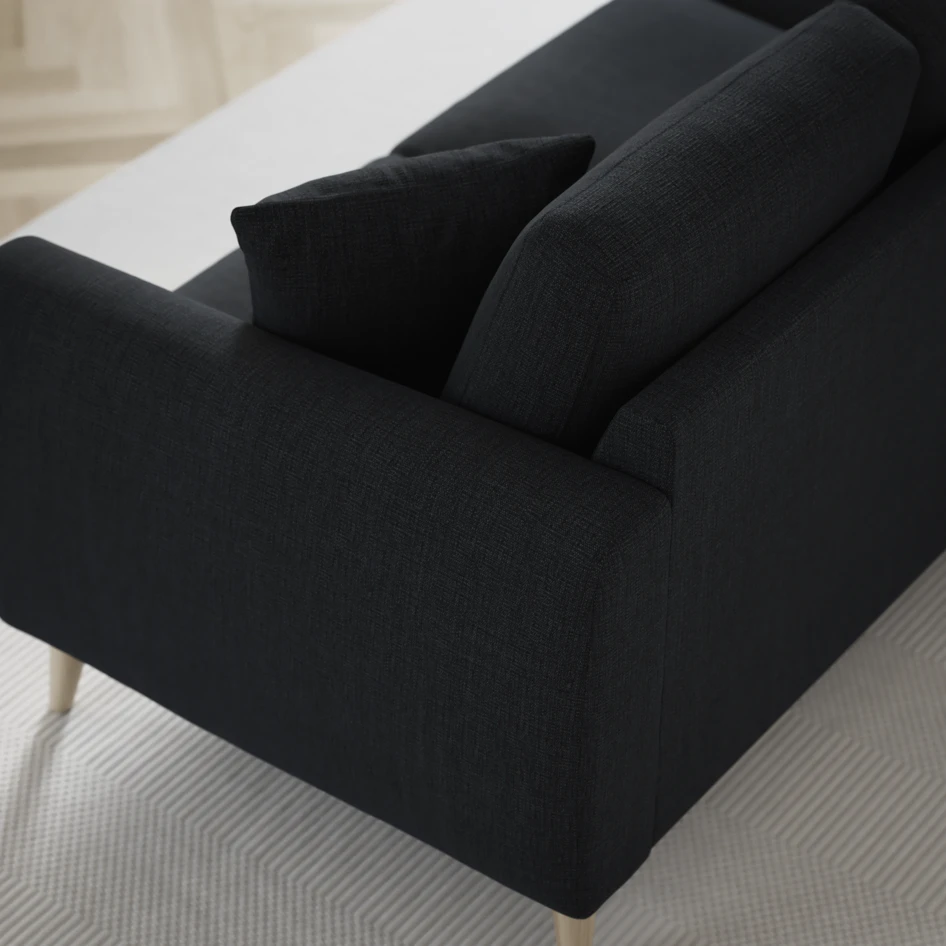 Eden - 2,5-sits soffa svängd - Blå