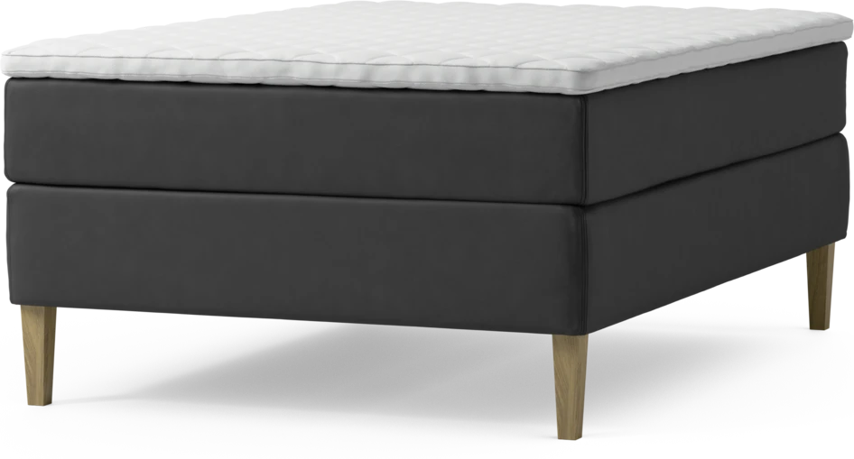Delux Exclusive - Kontinentalsäng, enkelsäng 140 cm med bäddmadrass och sängben