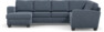 Friday - Hörnsoffa, 3+2-sits med schäslong vänster - Blå