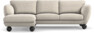 Madison Lux - 2-sits soffa med schäslong vänster - Beige