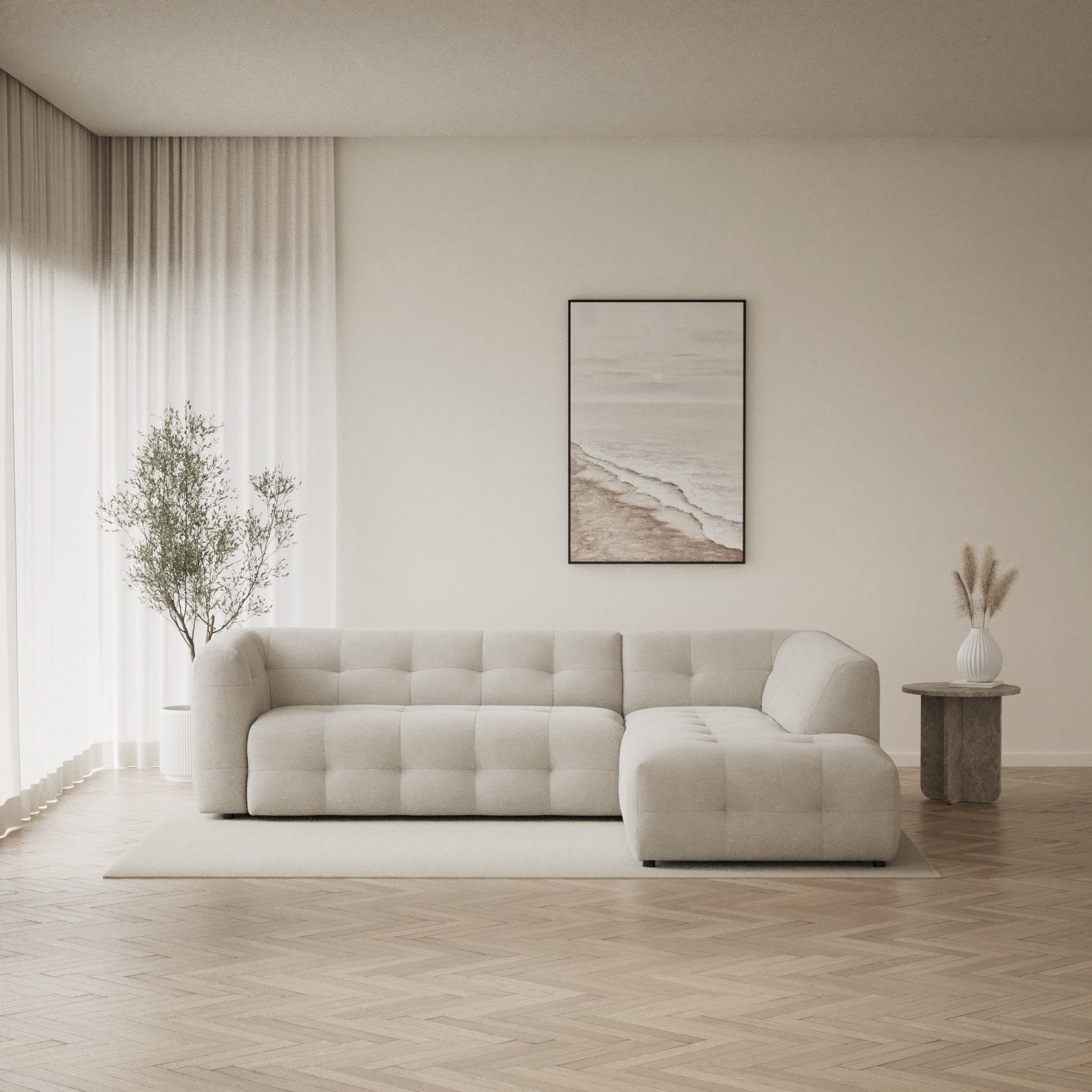 Bella - 3-sits soffa med divan höger - inspiration