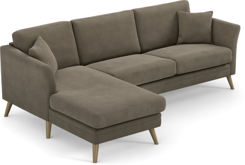 Eden - 2,5-sits soffa med schäslong - Beige