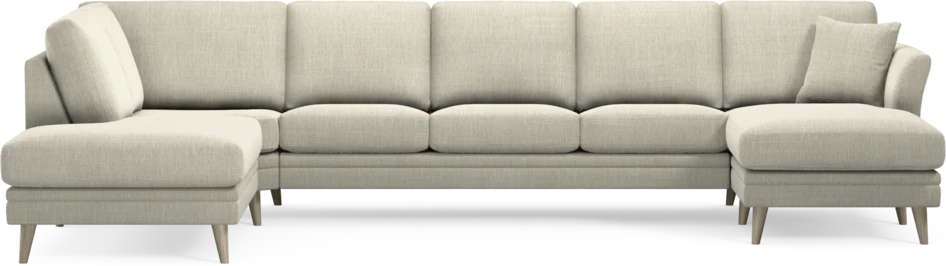 Eden - 3-sits soffa med divan vänster och schäslong höger - Beige