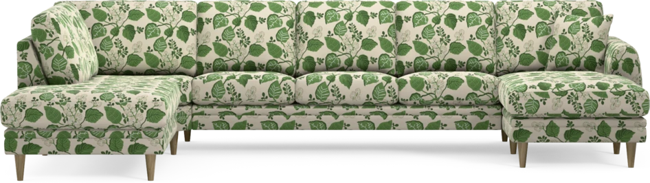 Eden - 3-sits soffa med divan vänster och schäslong höger - Flerfärgad