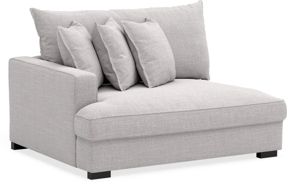 Rossi - 2-sits med armstöd vänster - Grå