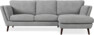 Madison Lux - 2-sits soffa med schäslong höger - Vit