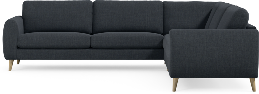 Bridge - Hörnsoffa, 3+3-sits - Blå