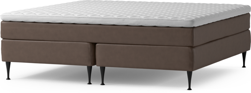 Delux Sense - Kontinentalsäng, dubbelsäng med bäddmadrass och sängben