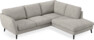 Madison Lux - 2-sits soffa med divan höger - Vit