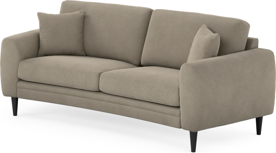 Eden - 2,5-sits soffa svängd - Beige